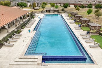 Infinity-edge, olympic-size swimming pool